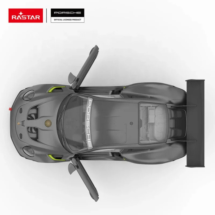 Іграшкова машинка RASTAR Porsche 911 GT2 RS Clubsport 25 USB Charging Сіра 1:14